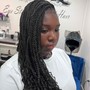 Knot less box braids