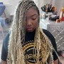 Knot less box braids