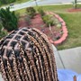 Boho tribal braids waist length