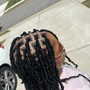 Shoulder length invisible locs