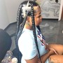 Jumbo Knotless Braids Butt Length