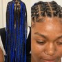 Large boho Knotless Braids