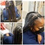 Medium knotless braids waist length