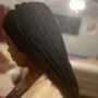 Large Rubber-band Box Braids