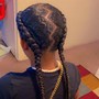 2 Feed In Braids