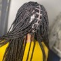 Braids with design  natural hair (top/bun)