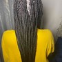 Braids with design  natural hair (top/bun)