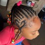 Kid's Braids with weave