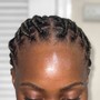 Small knotless braids (touch-up)