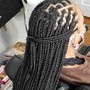 Smedium knotless Box Braids