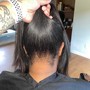 Feed in ponytail