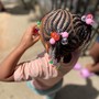 Kid's Boho, Bob Braids with Beads