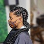 Butterfly cornrows midback and under. (Not recommended for very tick hair) (Non refundable $50 Deposit required *not transferable if cancelation)