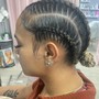 4 butter fly cornrows