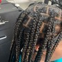 Feedin braids w/weave medium size 6 - 10 braids