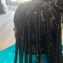 Feedin braids w/weave medium size 6 - 10 braids