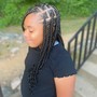 11-14 stitch braids w/braiding hair added