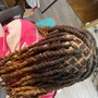 Loc retwist partial and style