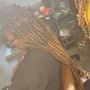 Loc retwist partial and style