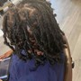 Loc retwist partial and style