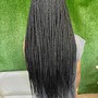 Box Braids small mid back