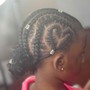 Feed in braids with heart