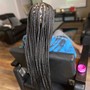 Thigh length length braids