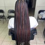 Small straight back braids