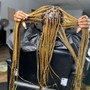 knotless over dreads