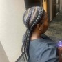 Knotless / box braids small touch up waist