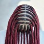 Boho knotless braids (medium)