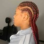 half Sew In half feed in braids