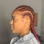 half Sew In half feed in braids