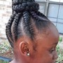 Braided ponytail-medium size