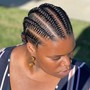 Large Knotless braids