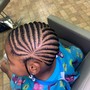 Kid's feed in Braids with designs