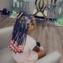 Kids knotless Braids w/ curls med