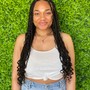 Goddess Knotless Braids Medium/Large