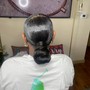 Ponytail with Brazilian hair