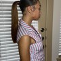 Ponytail with Brazilian hair