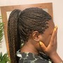 Box/regular Braids Mid back length