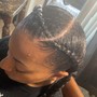 Ghana Braids (Feed ins) 2braids