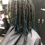 Loc tips colored