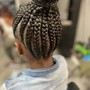 Med knotless braids