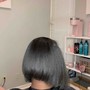 Silk-press mini for short heat trained (hair only)