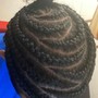 Small straight backs / cornrows