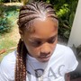 Box Braids for Shaved Sides