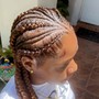 Small Size Feed In Braid Ponytail