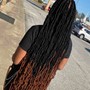 Distressed Mid Back Goddess Locs