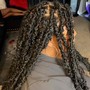 Small Individual Crochet Braids/locs w/ wash included